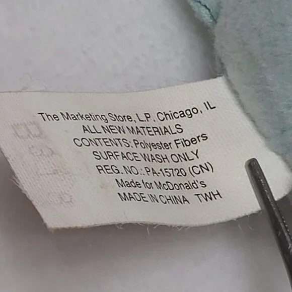 Peanut Elephant Ty Mini Beanie Boo 3" Plush Toy McDonalds #11 Happy Meal 2017 - Picture 7 of 8